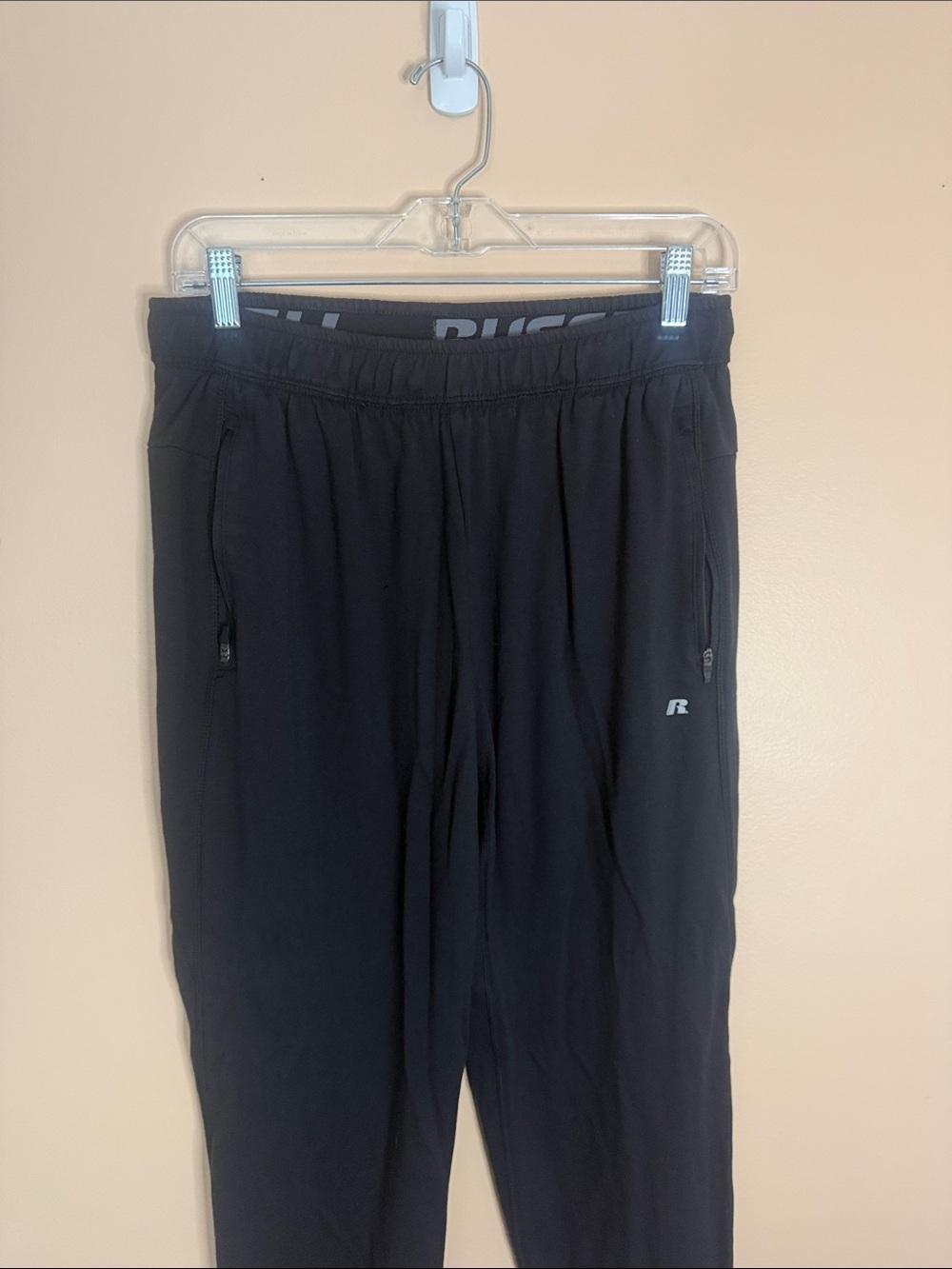 Russell Athletic Black Zip Pocket Jogger Pants